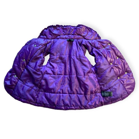Calvin Klein youth Girls Puffer Jacket Coat Vest size 6 Quilted button snaps - Picture 6 of 8